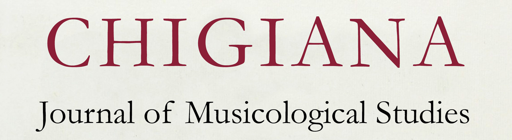 Chigiana Journal